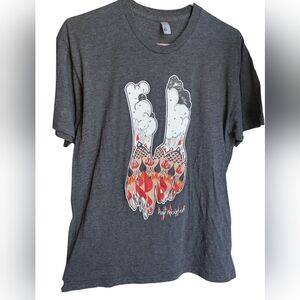 💟10/20$ Half Moon Run Charcoal Tee with Red Graphic